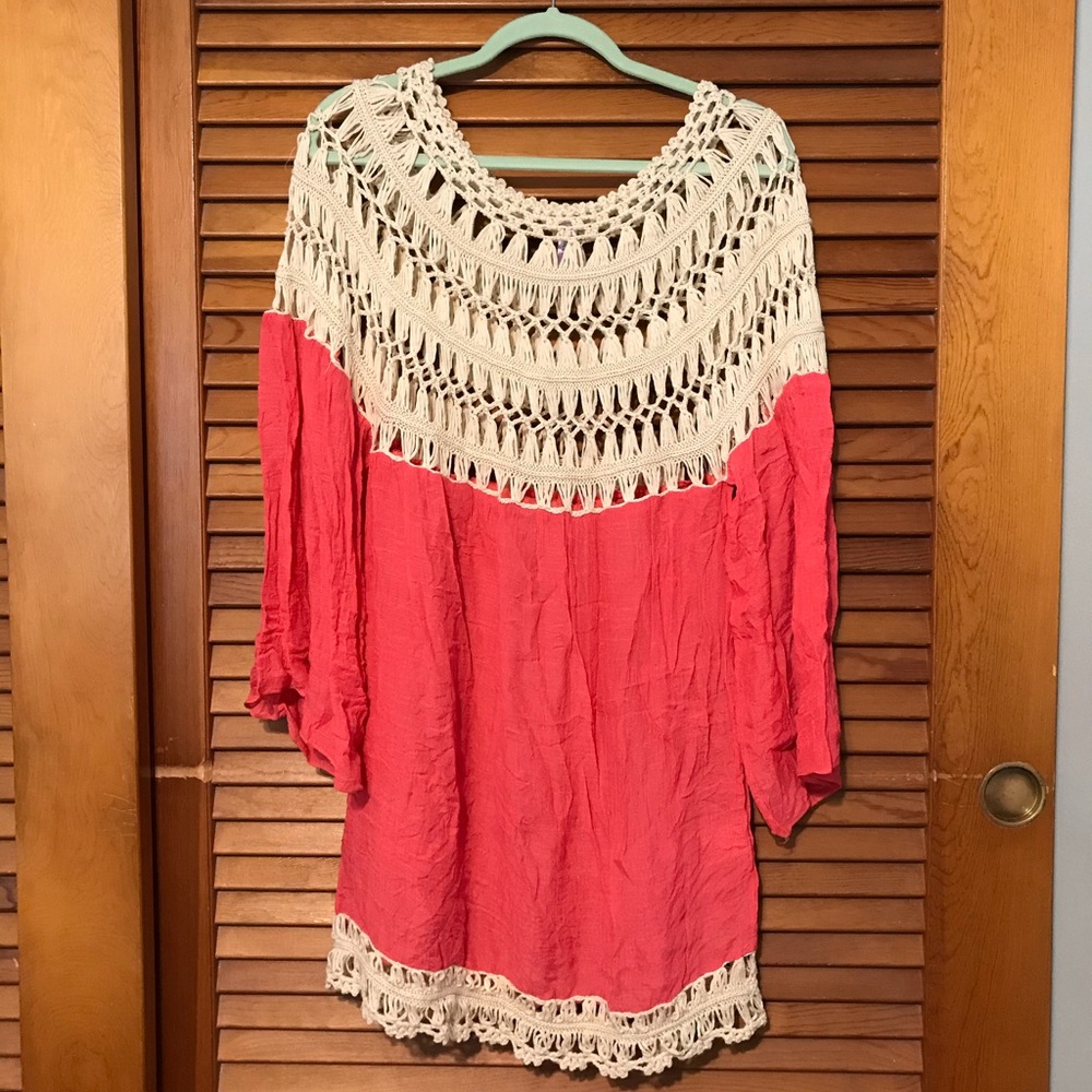 Oversized woven tunic. Kokette size S/M
